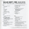 Double CD Red (Taylor Swift) - édition deluxe (Japon)